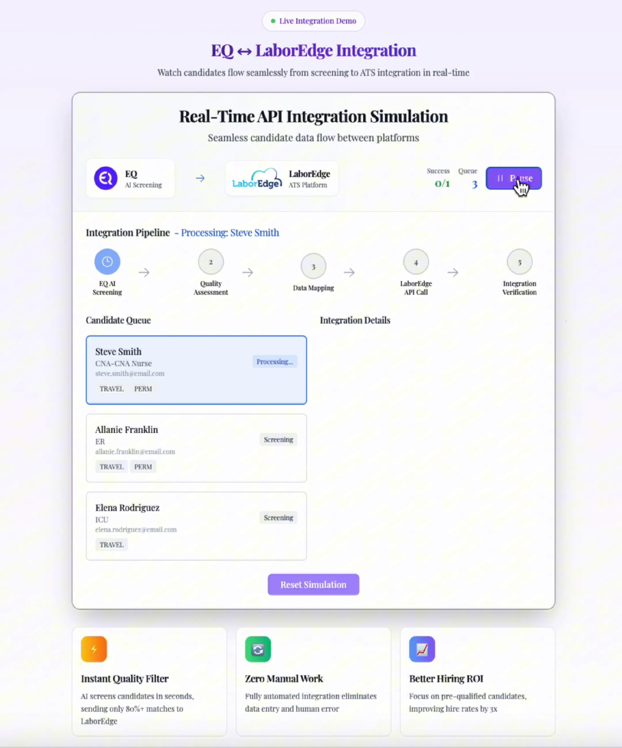 AI agents sourcing relevant candidates based on job criteria