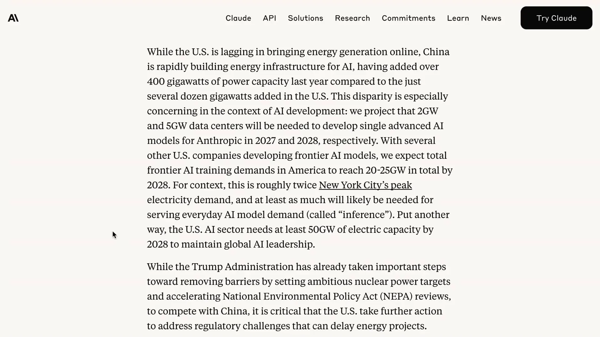 Comparison of US and China energy grid expansion
