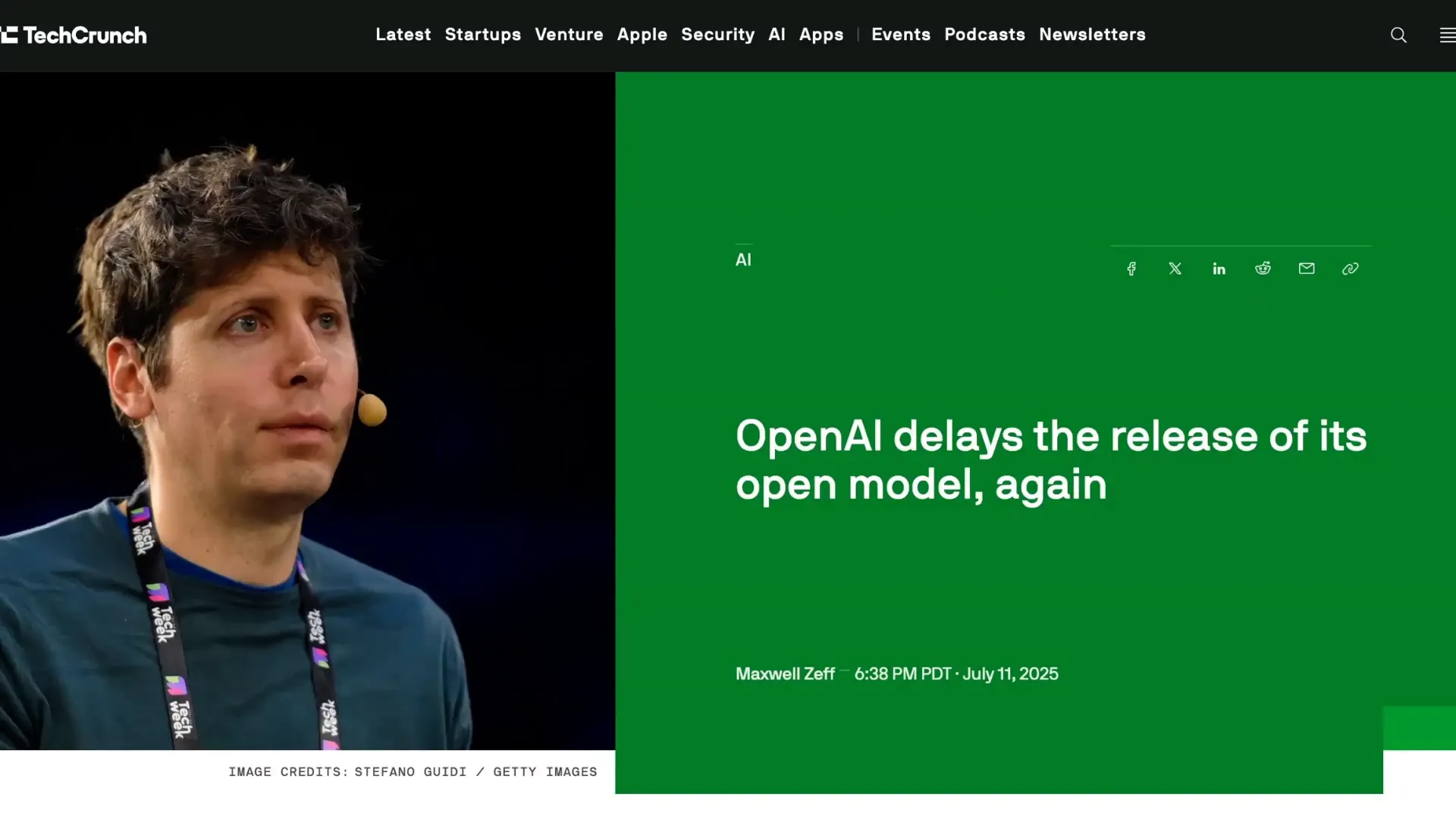 OpenAI announces delay of open model release