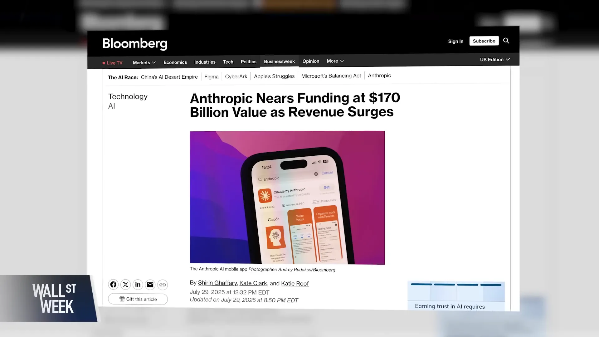Graphic showing Anthropic valuation and big executive pay