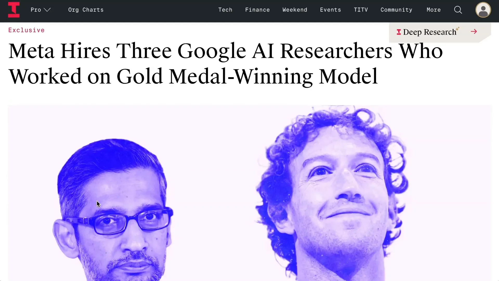 Google researchers coached by Meta