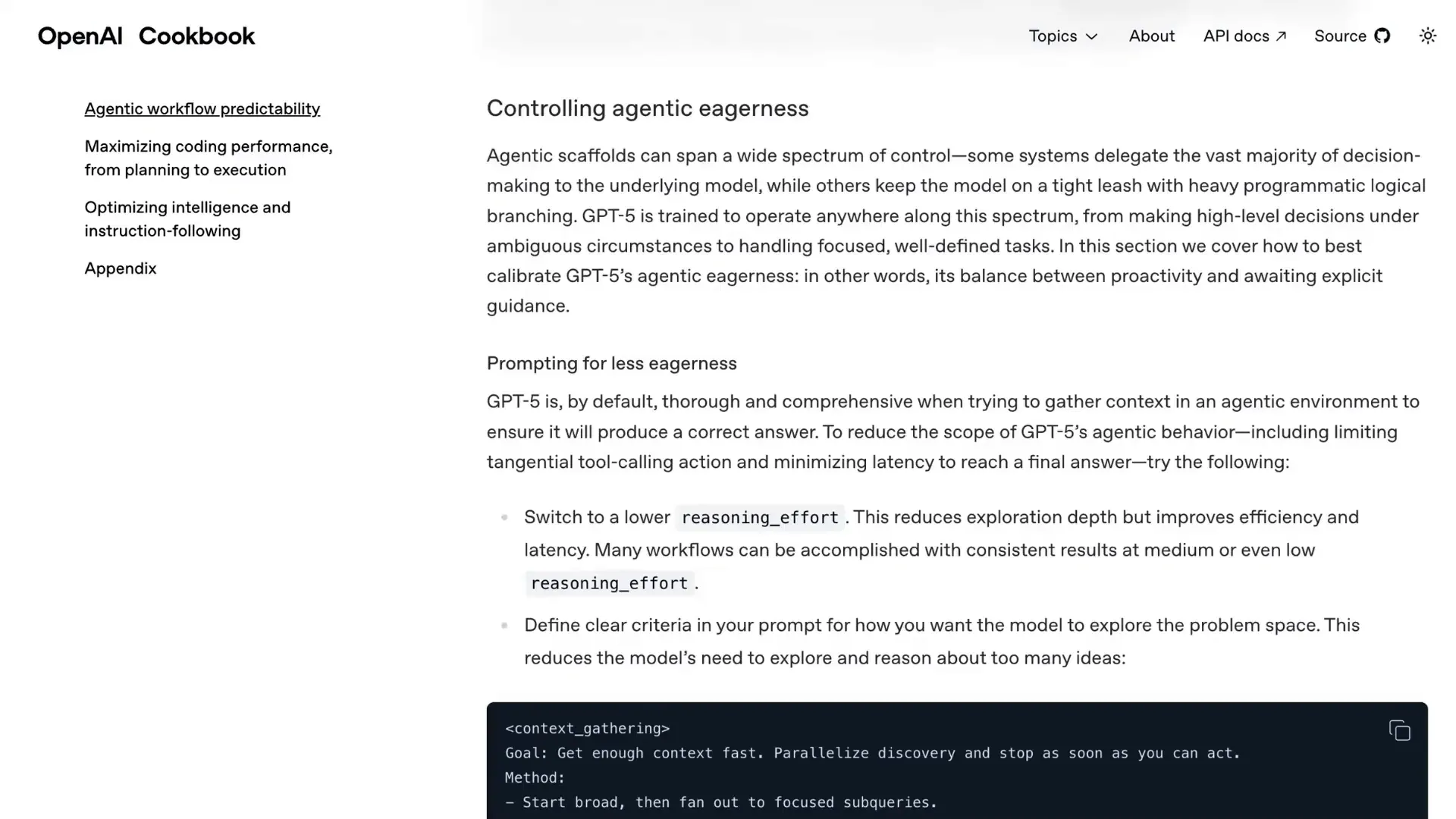 Reasoning effort parameter in GPT-5 API