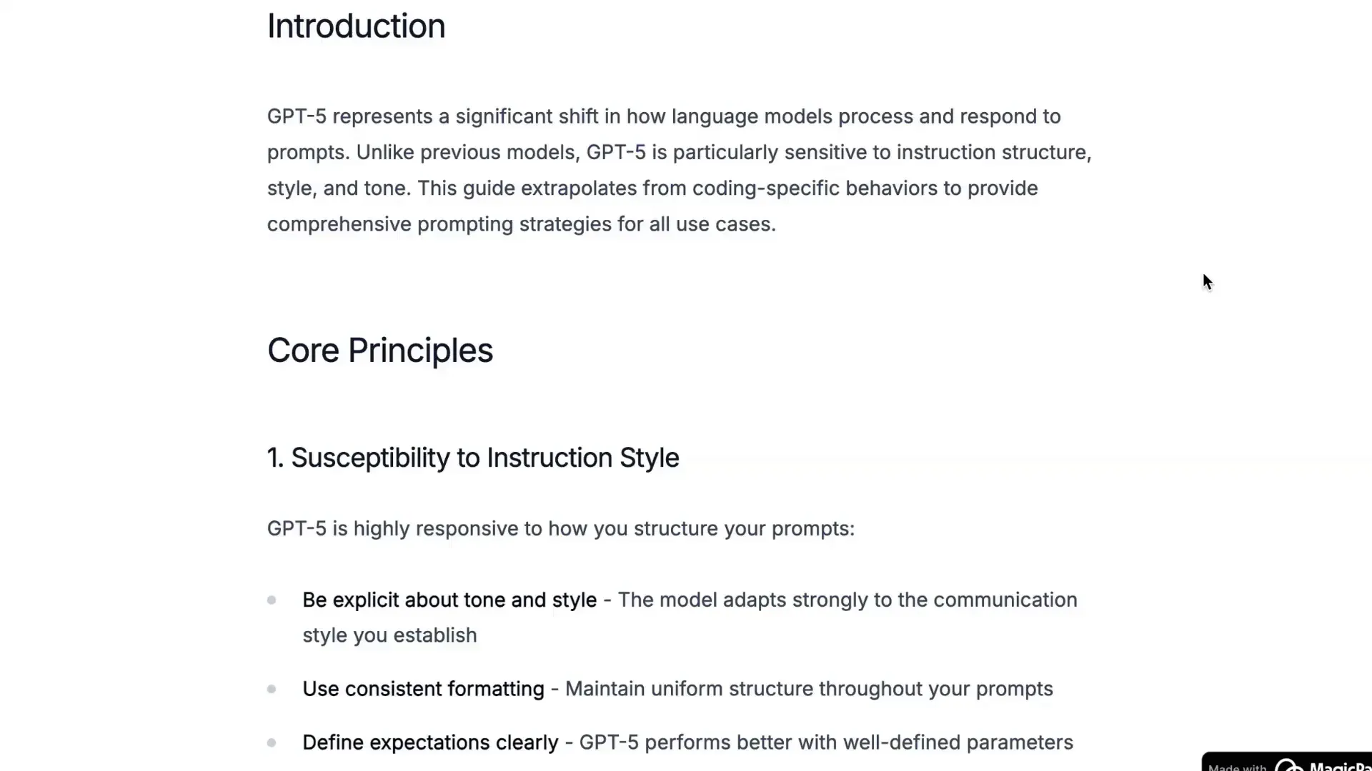 Importance of tone and style in instructions