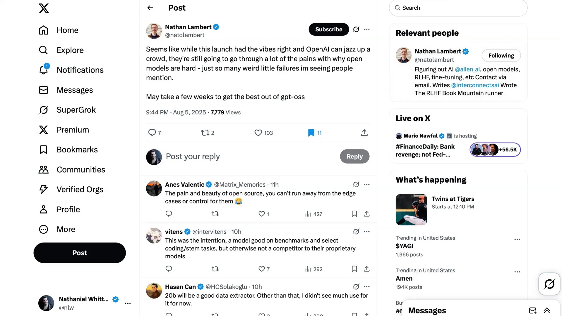 Community optimism about the future of open source AI models