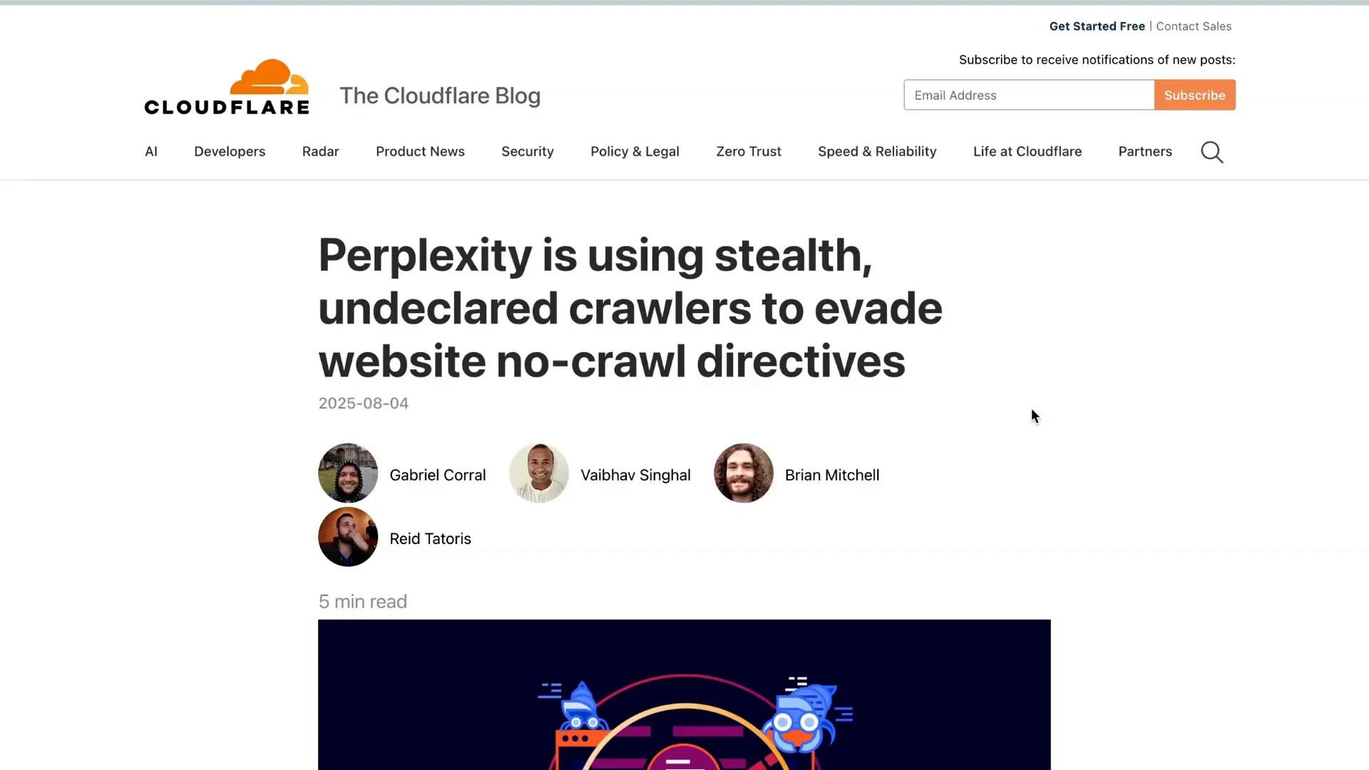 Cloudflare research report on stealth crawling