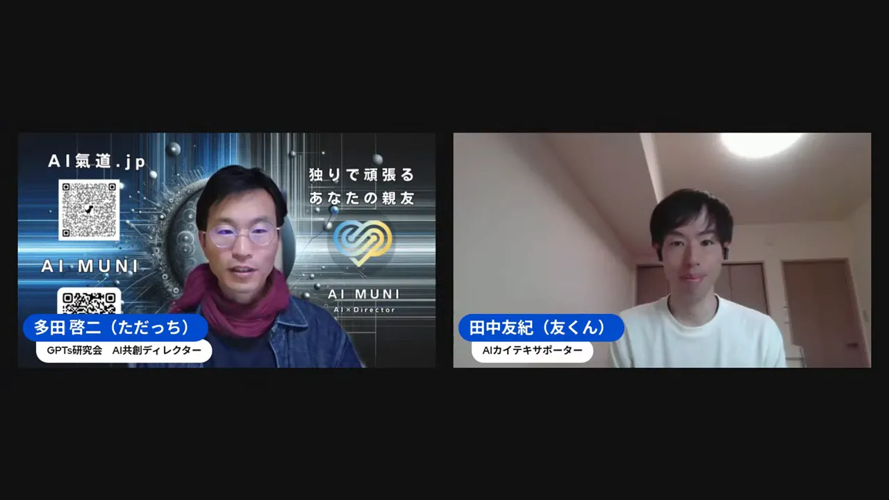 番組開始の導入部分、日付とテーマ表示