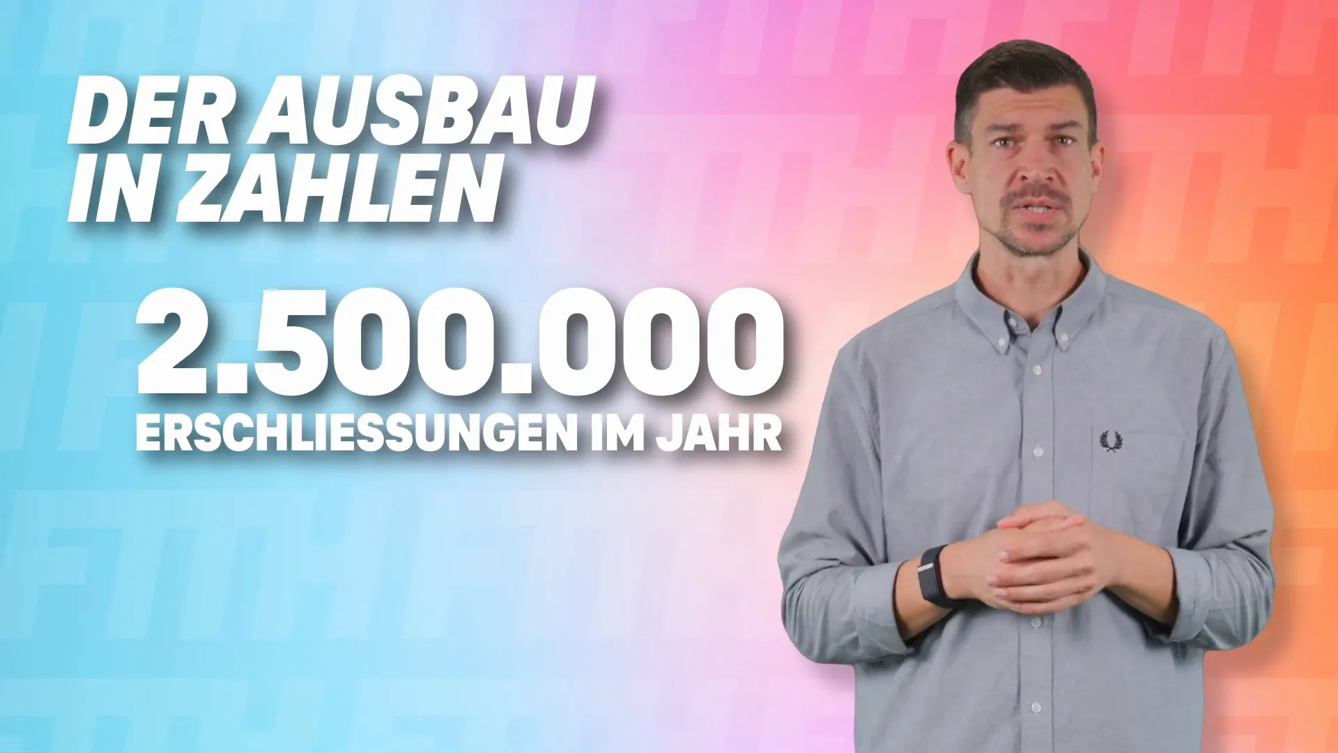Grafik: Text Homes Passed vs. Homes Connected mit Haus-Illustration