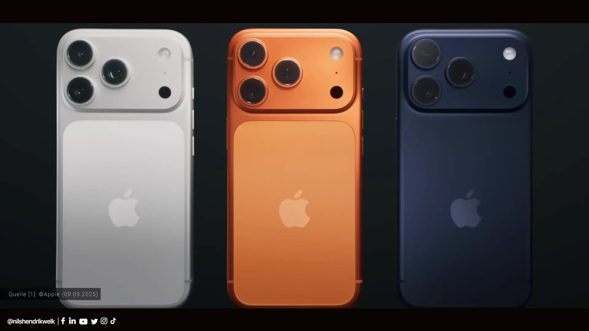 iPhone 17 Pro Max Bühne