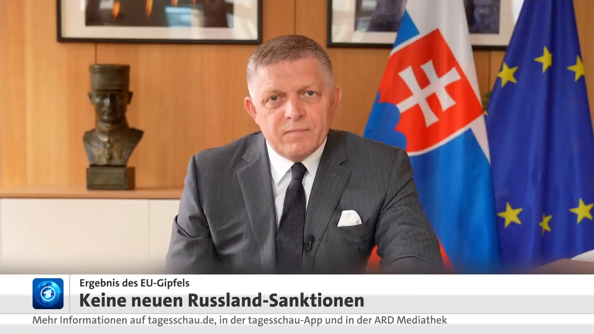 Slowakischer Ministerpräsident Robert Fico bei EU-Gipfel