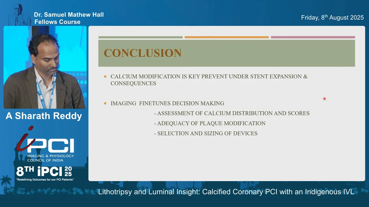 Summary slide: calcium modification, imaging, and IVL as part of the calcified lesion toolkit