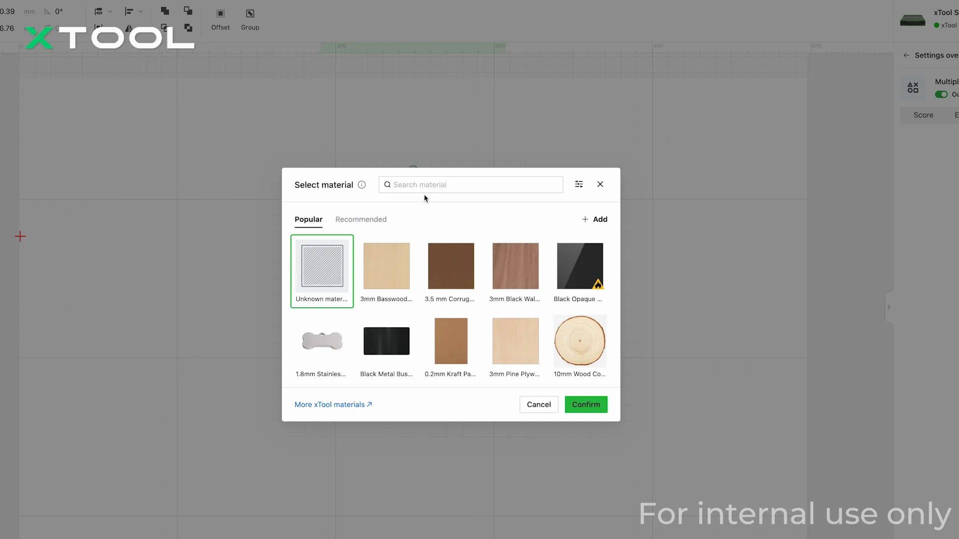 EZ Set material library