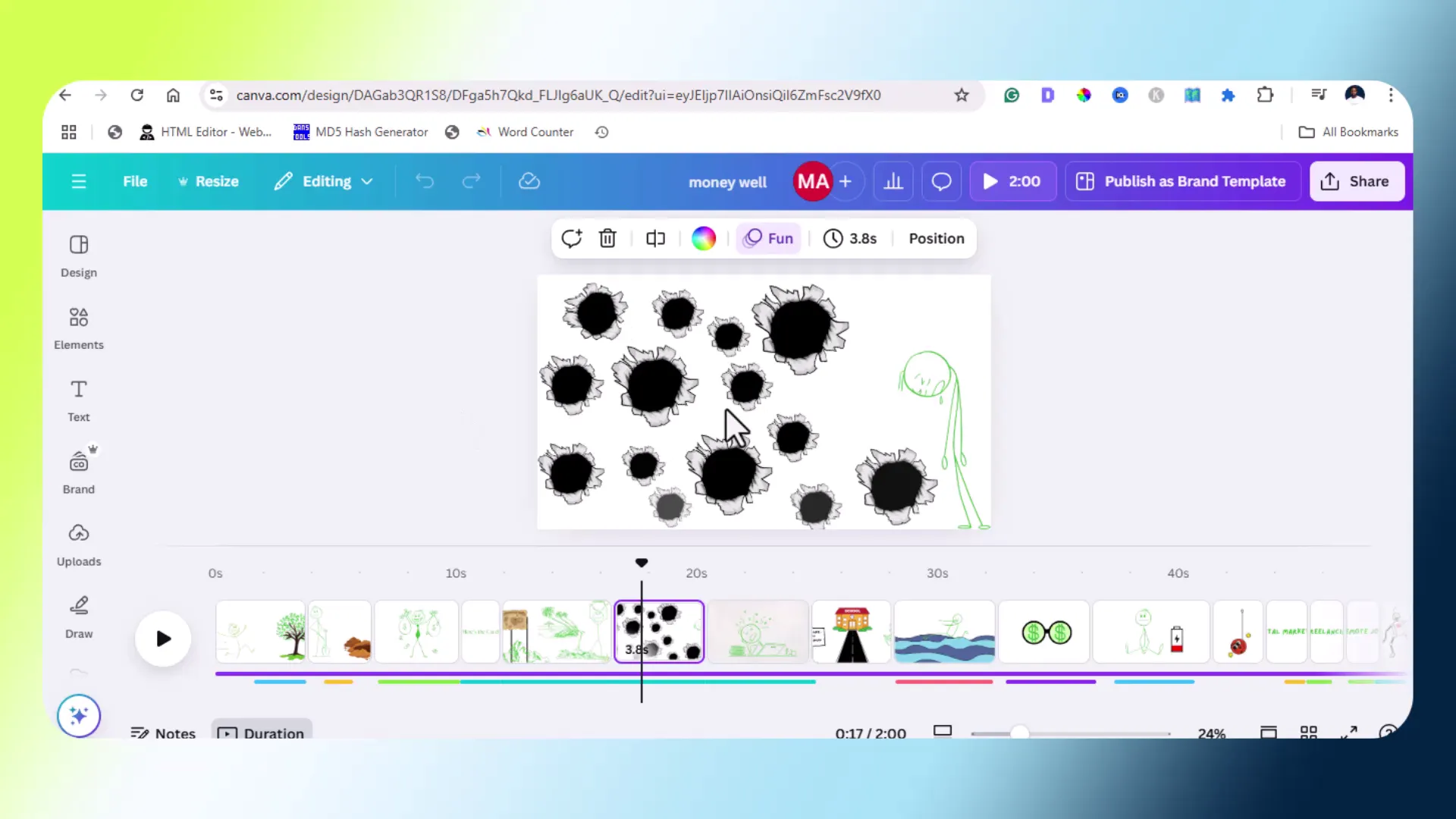 Adding background elements
