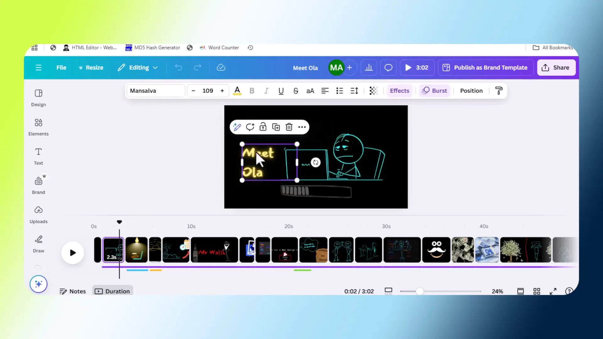 My video creation process