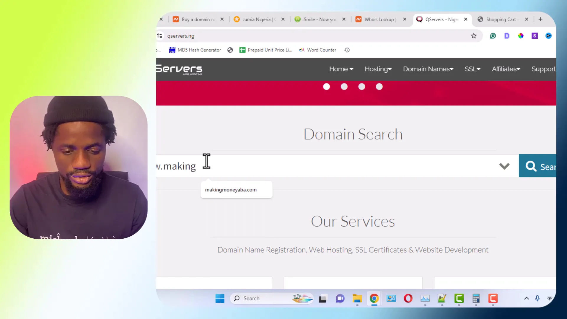 Types of hosting packages