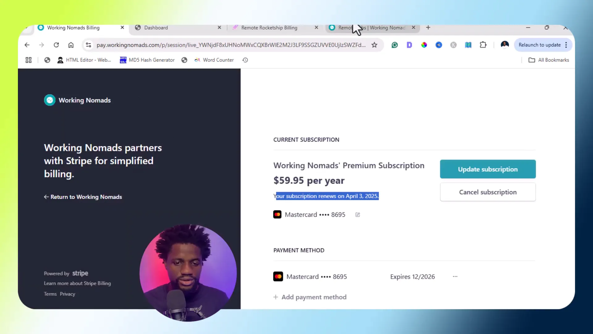 Remotive job listing interface
