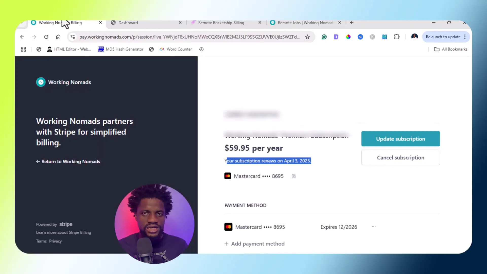 Rocket Remote Ship homepage with job categories