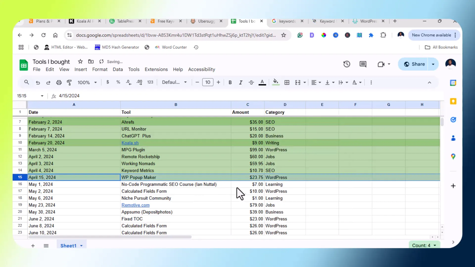 WP Popup Maker interface