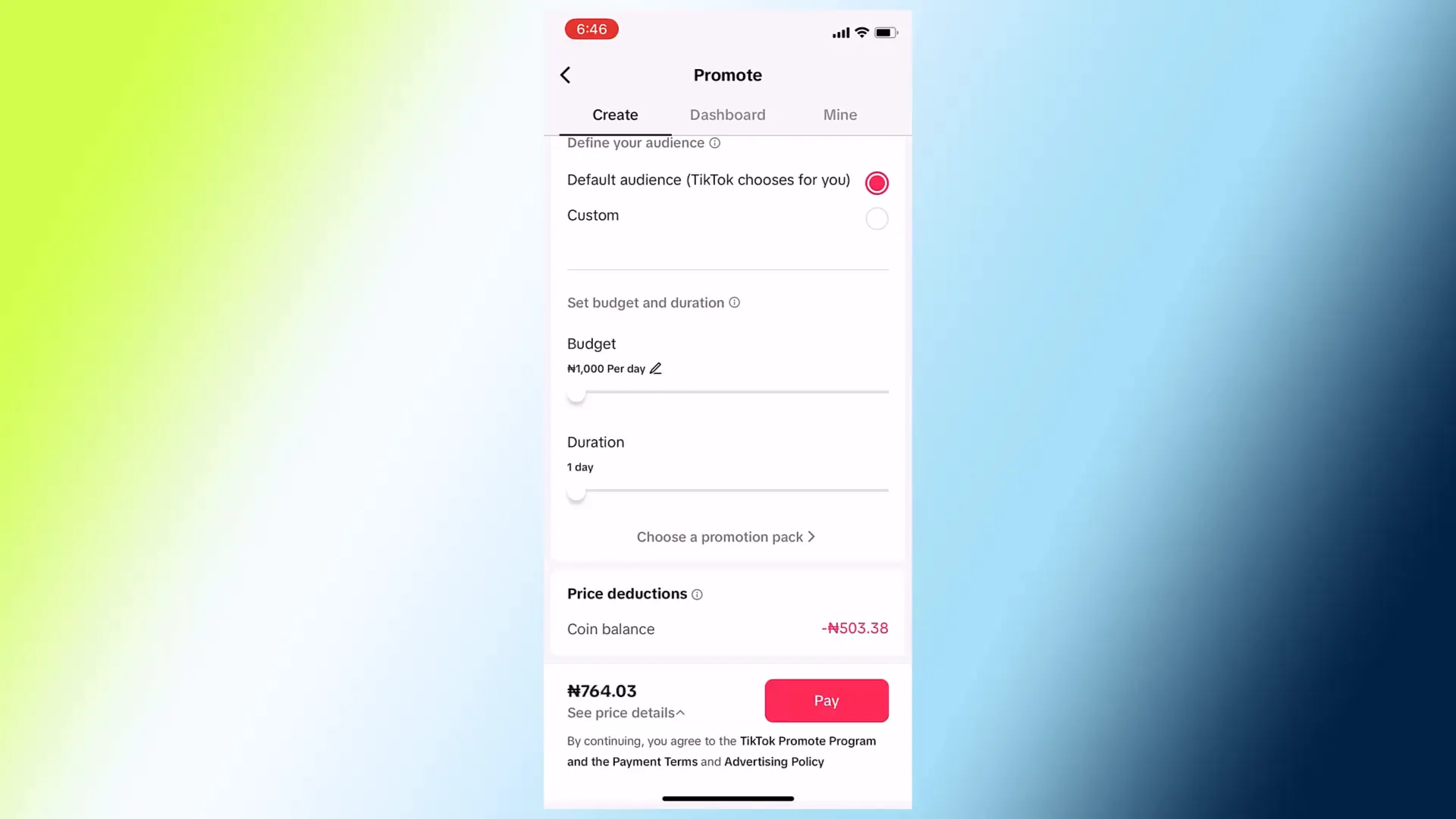 Choosing your budget for TikTok ads