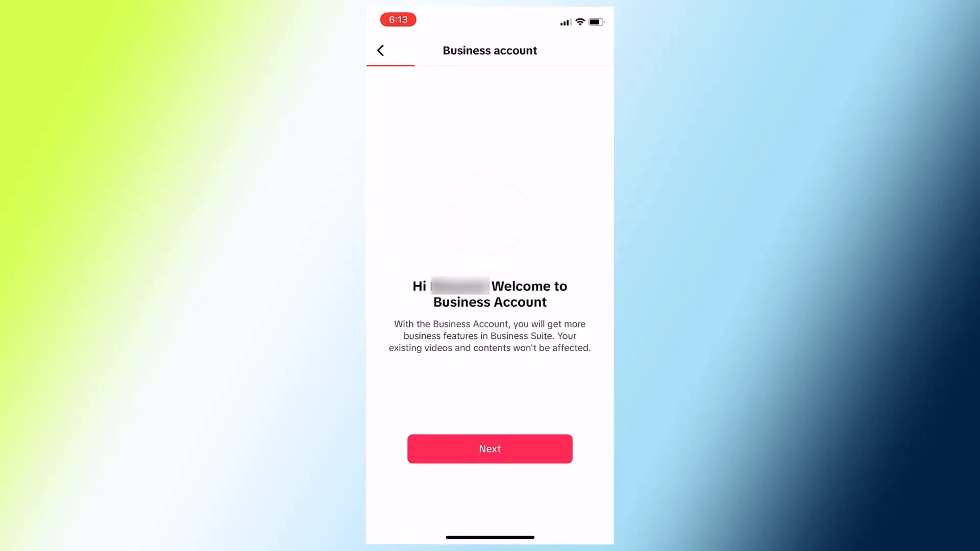 Switching to a business account on TikTok