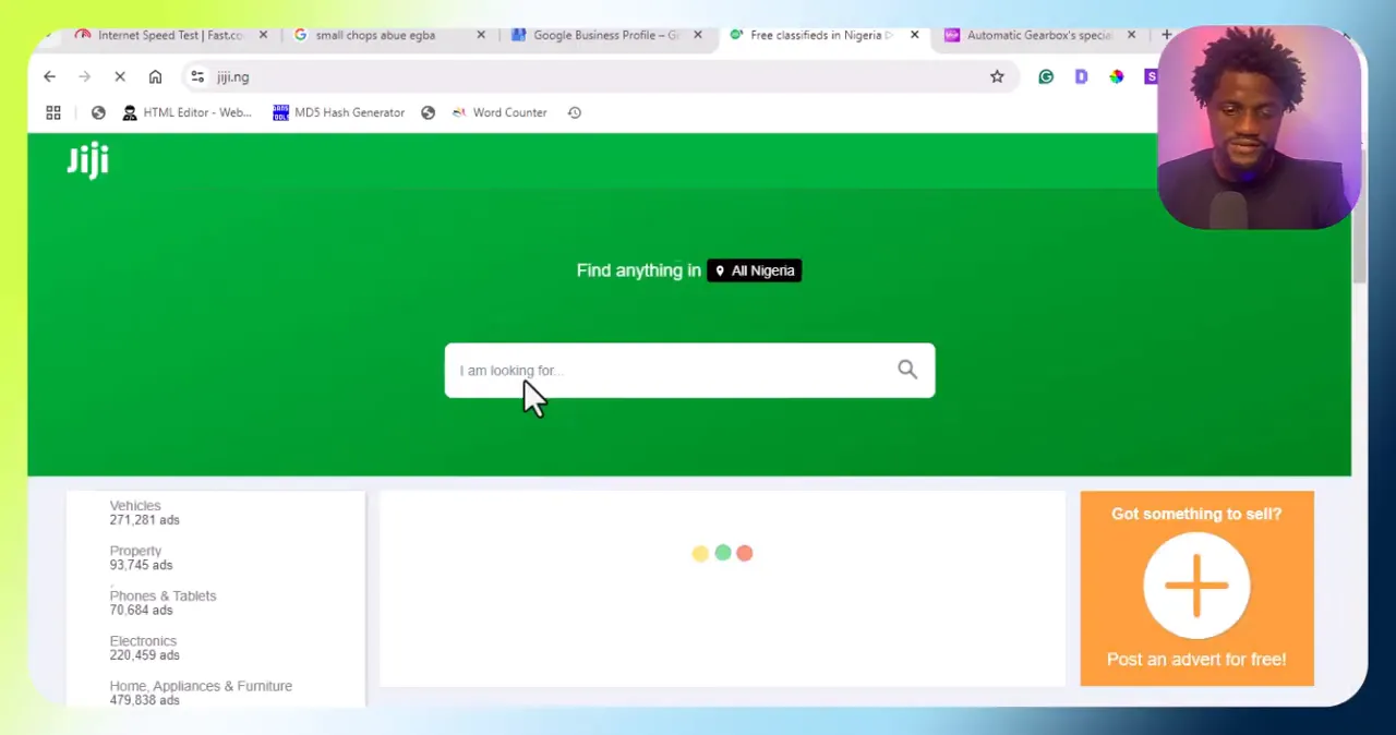 Exploring Jiji for local services