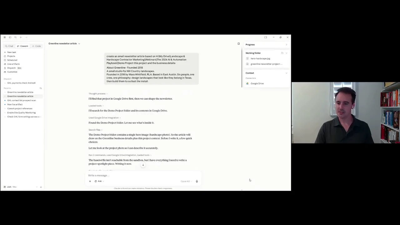 Slide titled Skills Your Playbook describing reusable AI instructions for voice and standards