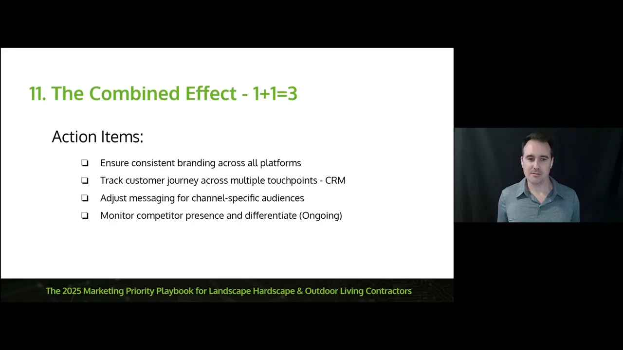 Marketing budget guidance slide