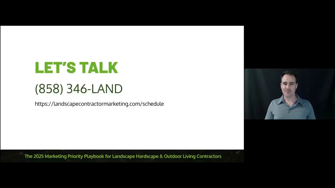 Josh Blakeley closing the presentation and contact info