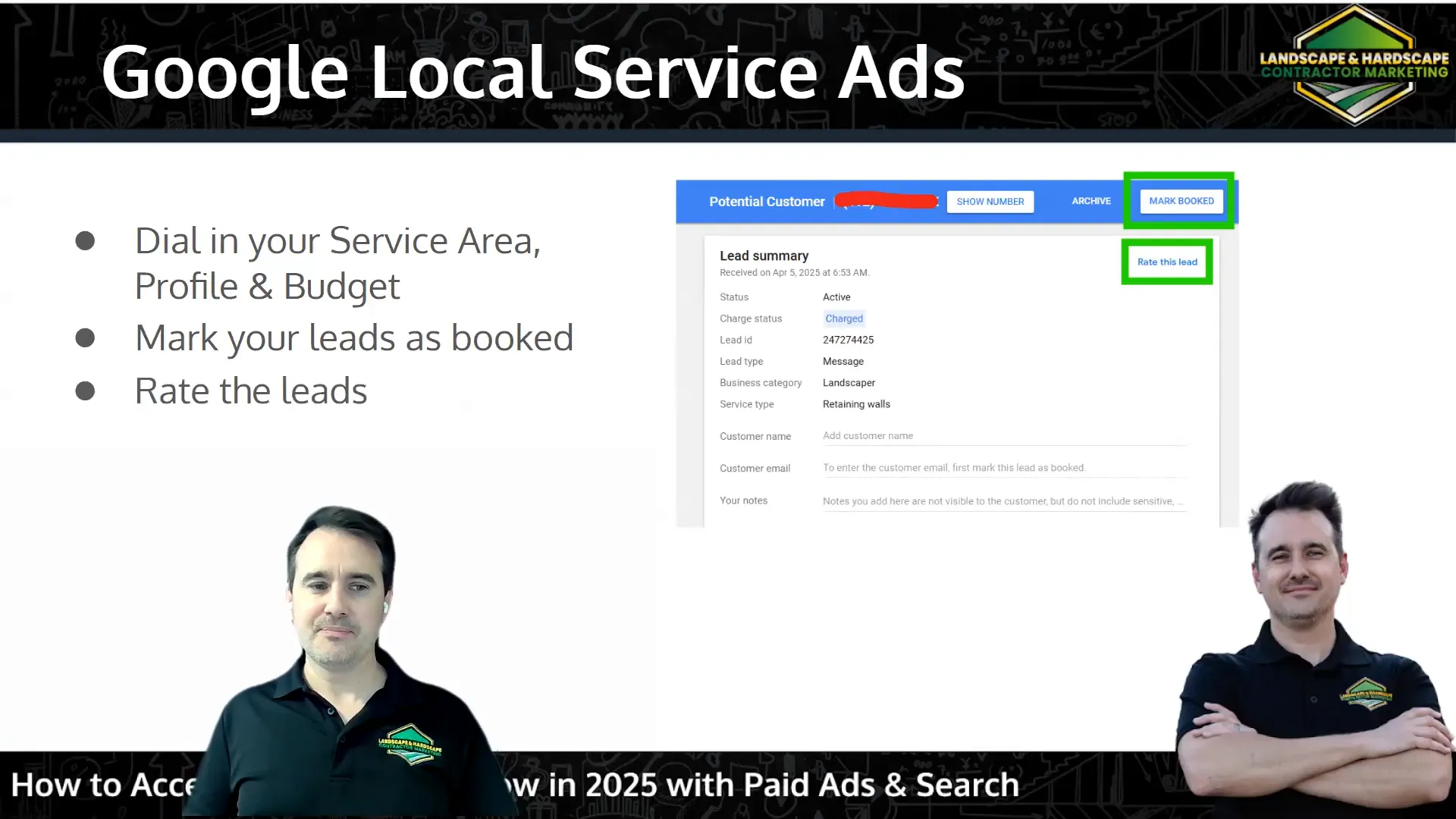 Landscape & Hardscape Contractor Marketing - Accelerate Your Lead Flow in 2025 with Paid Ads & Search 11 Optimizing Local Services Ads Dashboard
