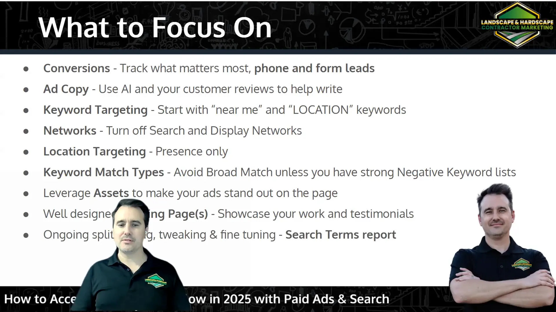 Landscape & Hardscape Contractor Marketing - Accelerate Your Lead Flow in 2025 with Paid Ads & Search 15 Optimizing campaigns with negative keywords