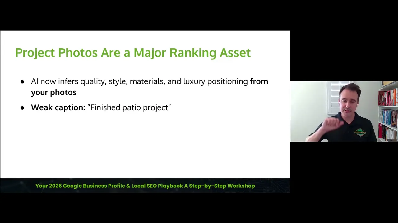 Slide listing project photos as a major ranking asset