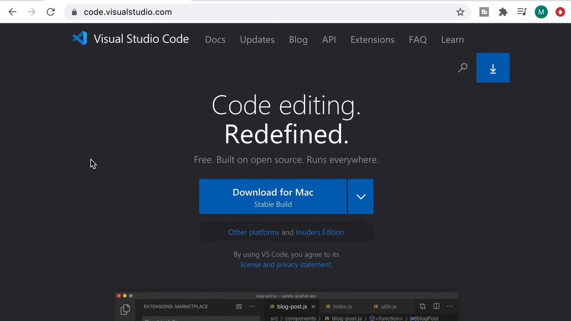 Visual Studio Code installation