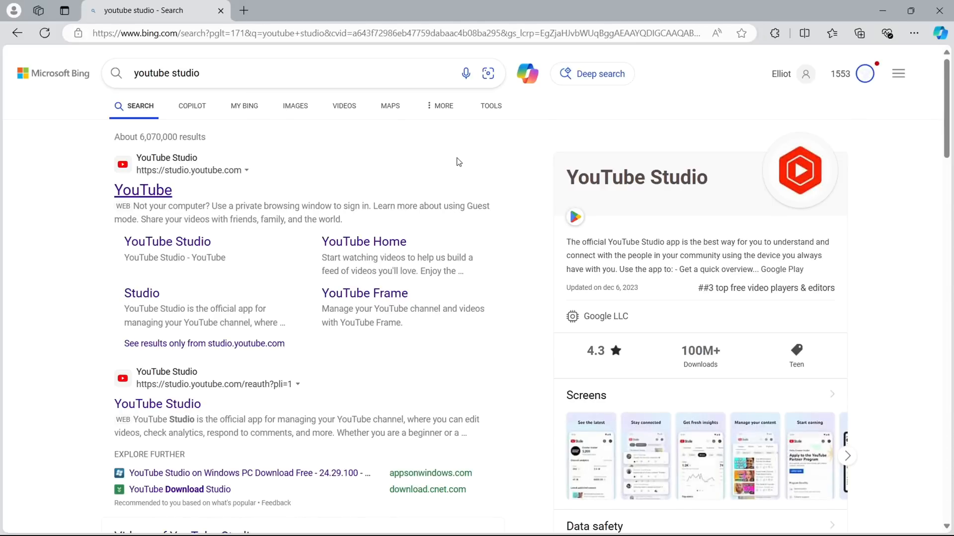 YouTube Studio Analytics Screenshot