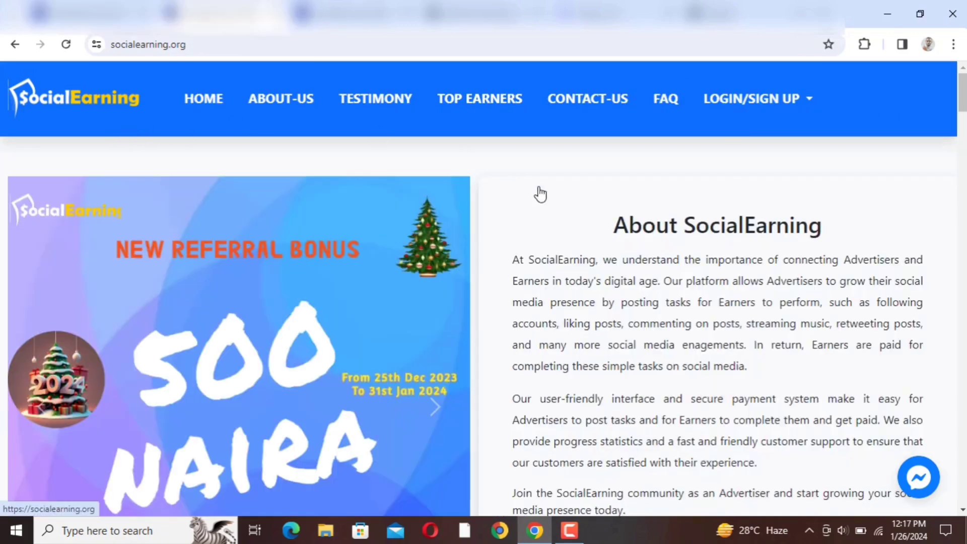Social Earning Platform Overview