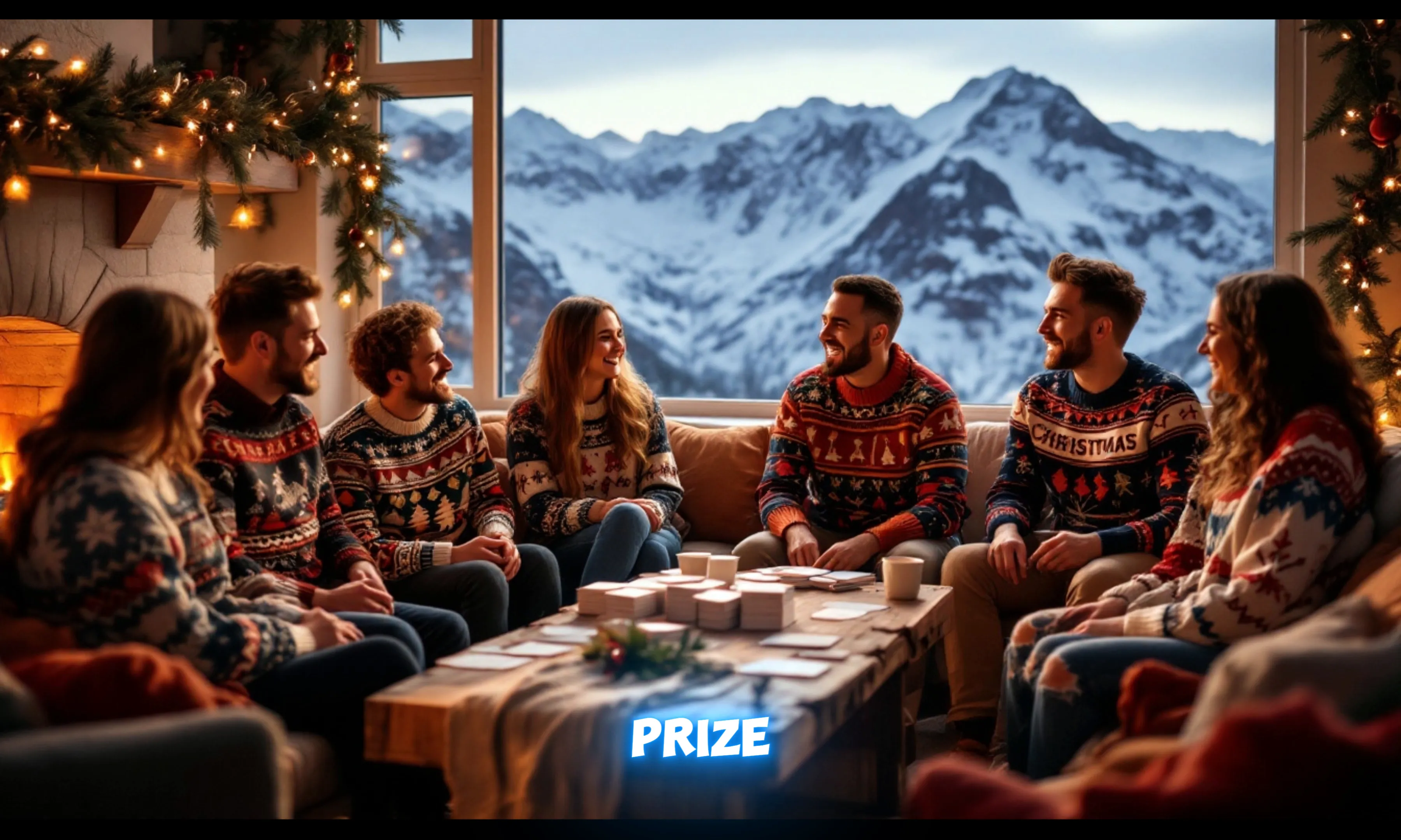 Winner celebrating with a prize