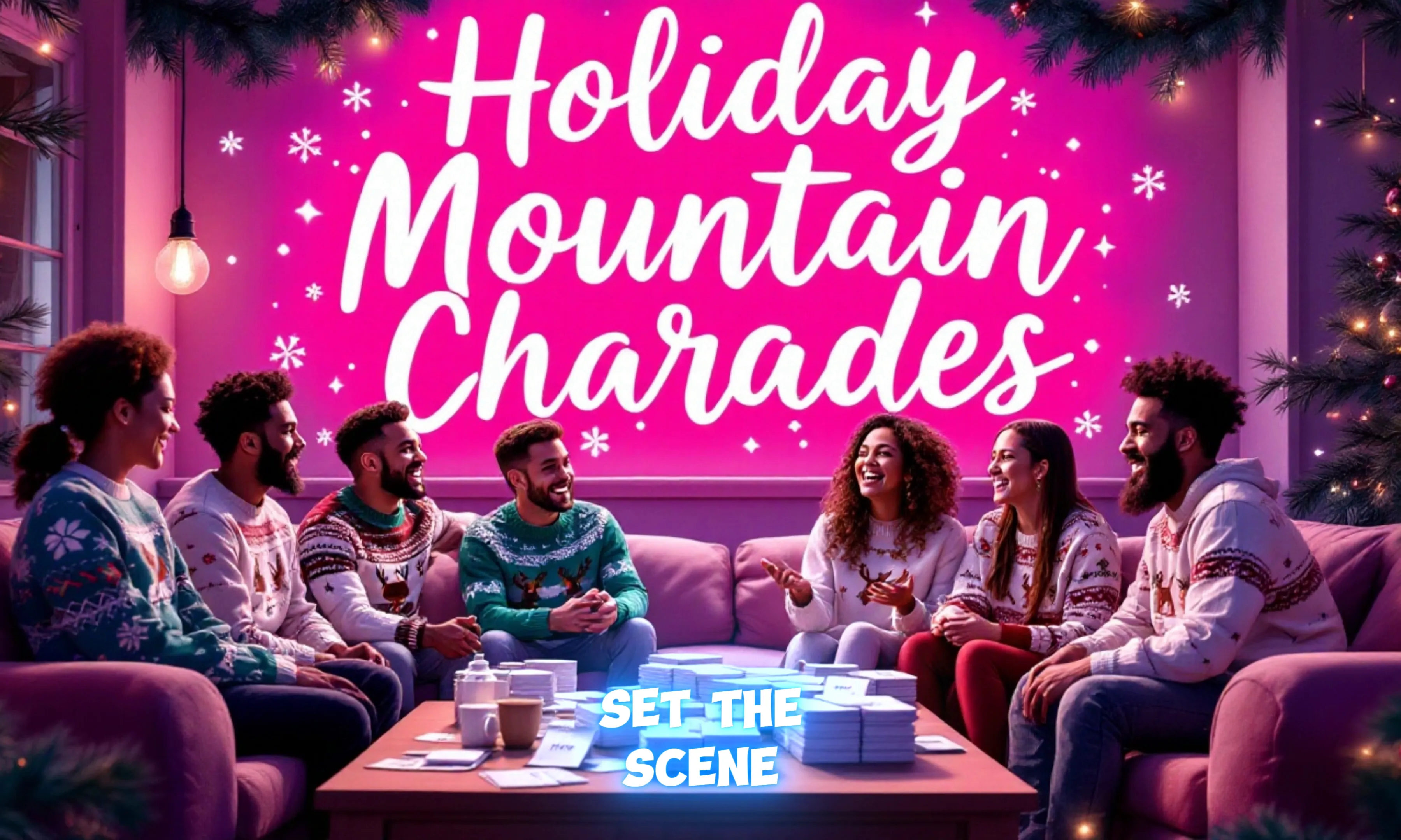 Teams gathered for Charades