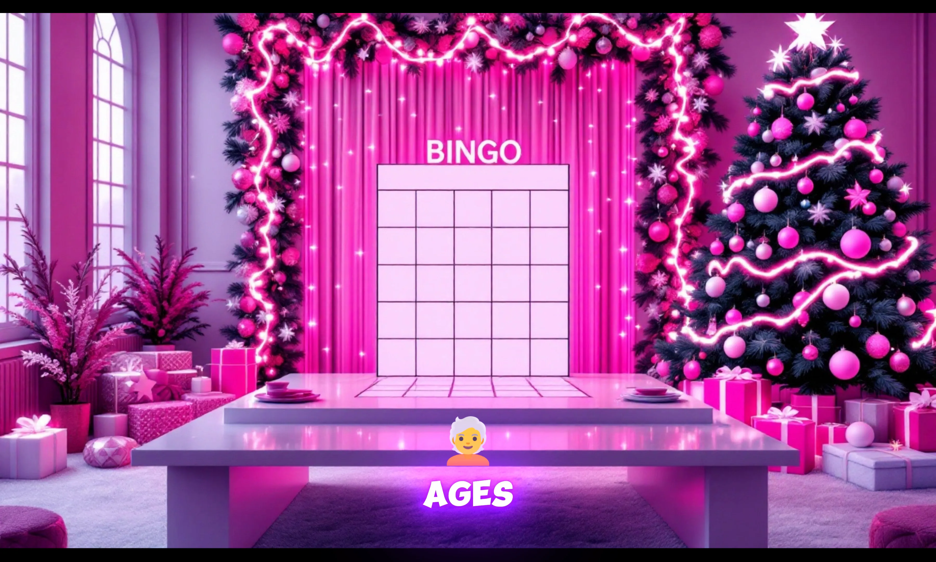 Bingo cards with holiday symbols