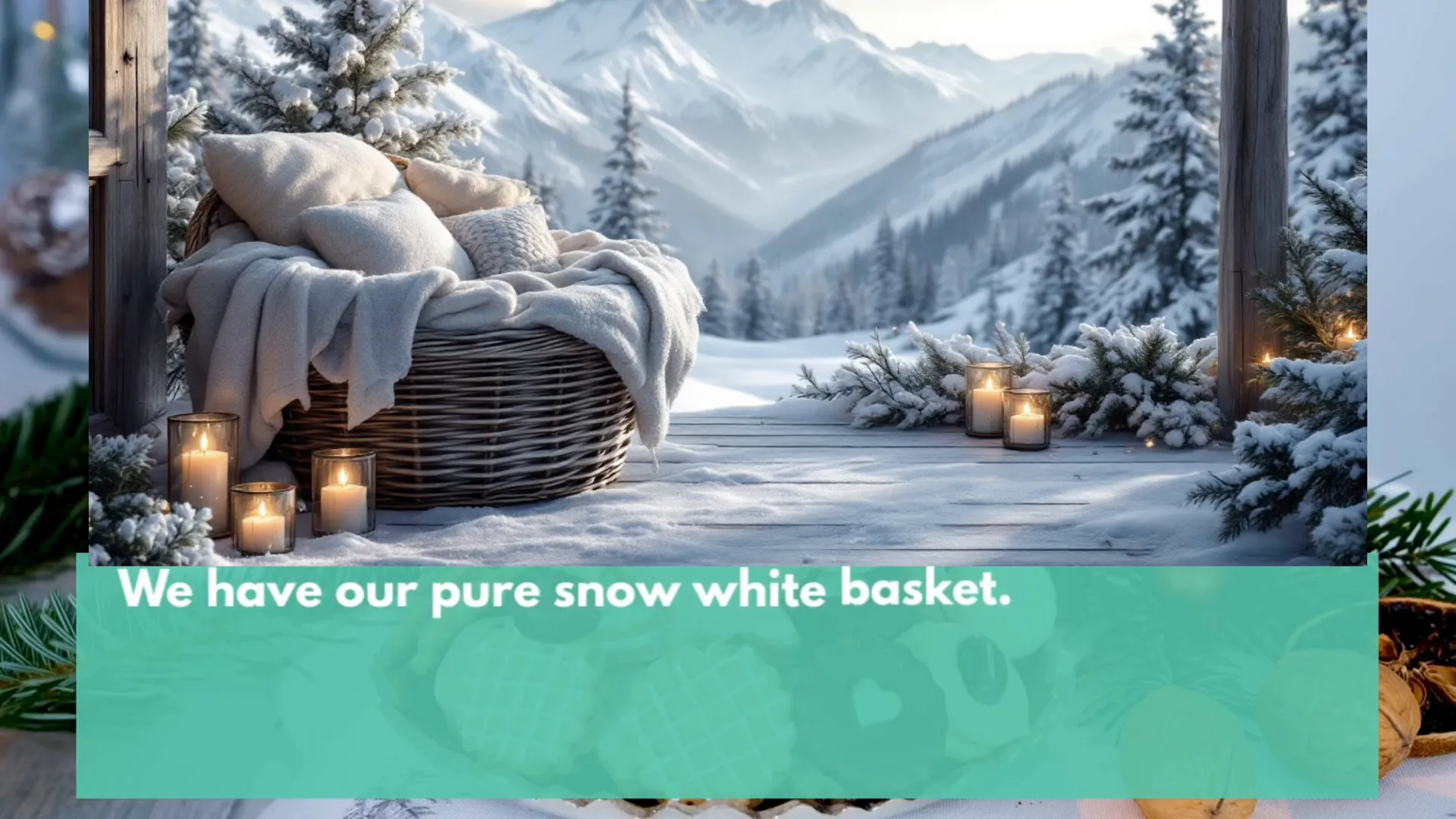 Pure Snow White Basket