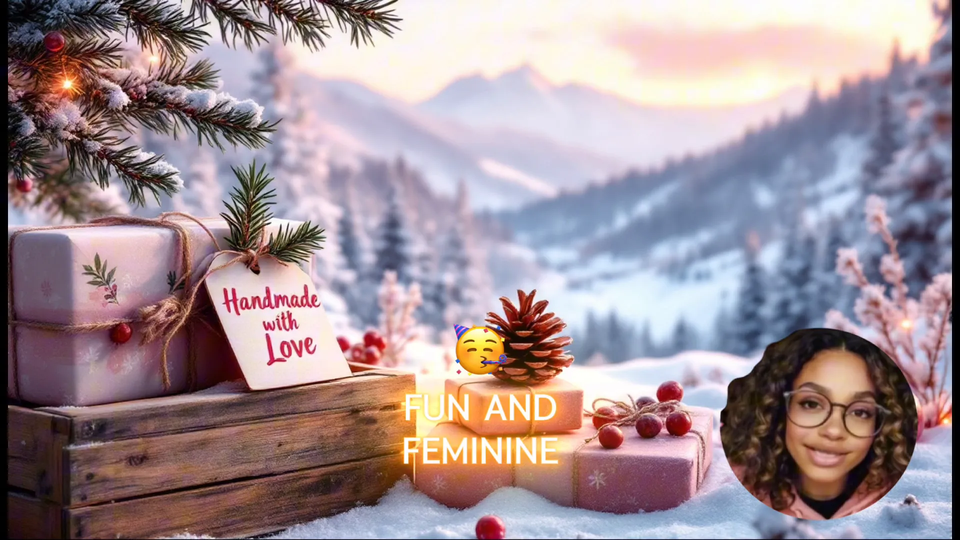 Gifts wrapped in Mountain Berry Pink