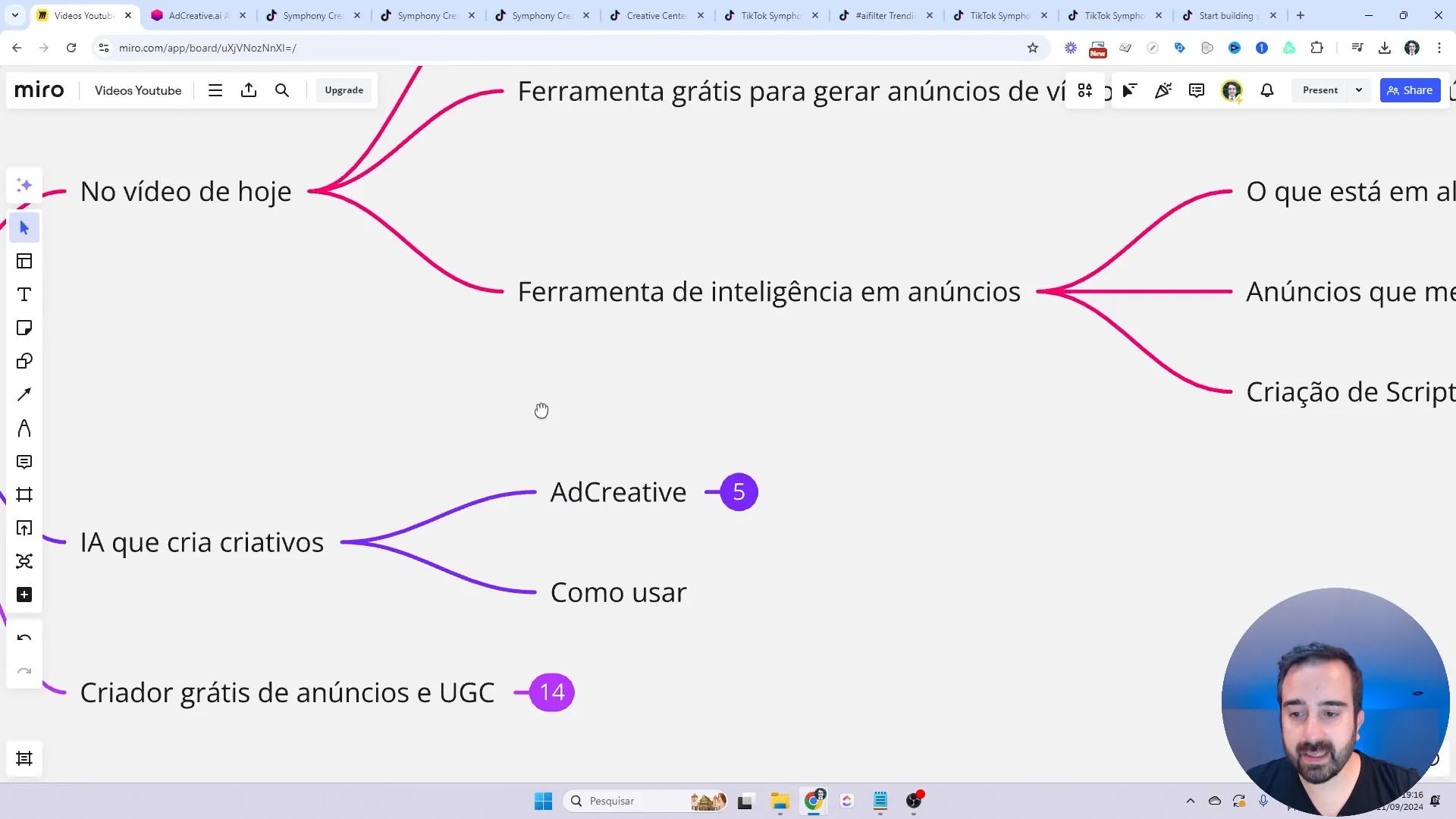 Interface da ferramenta AdCreative