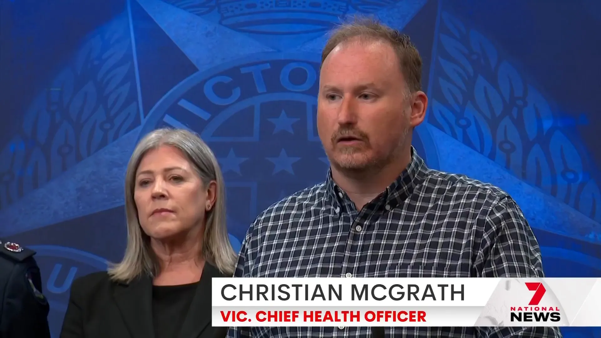 Health official explaining treatment for infectious disease