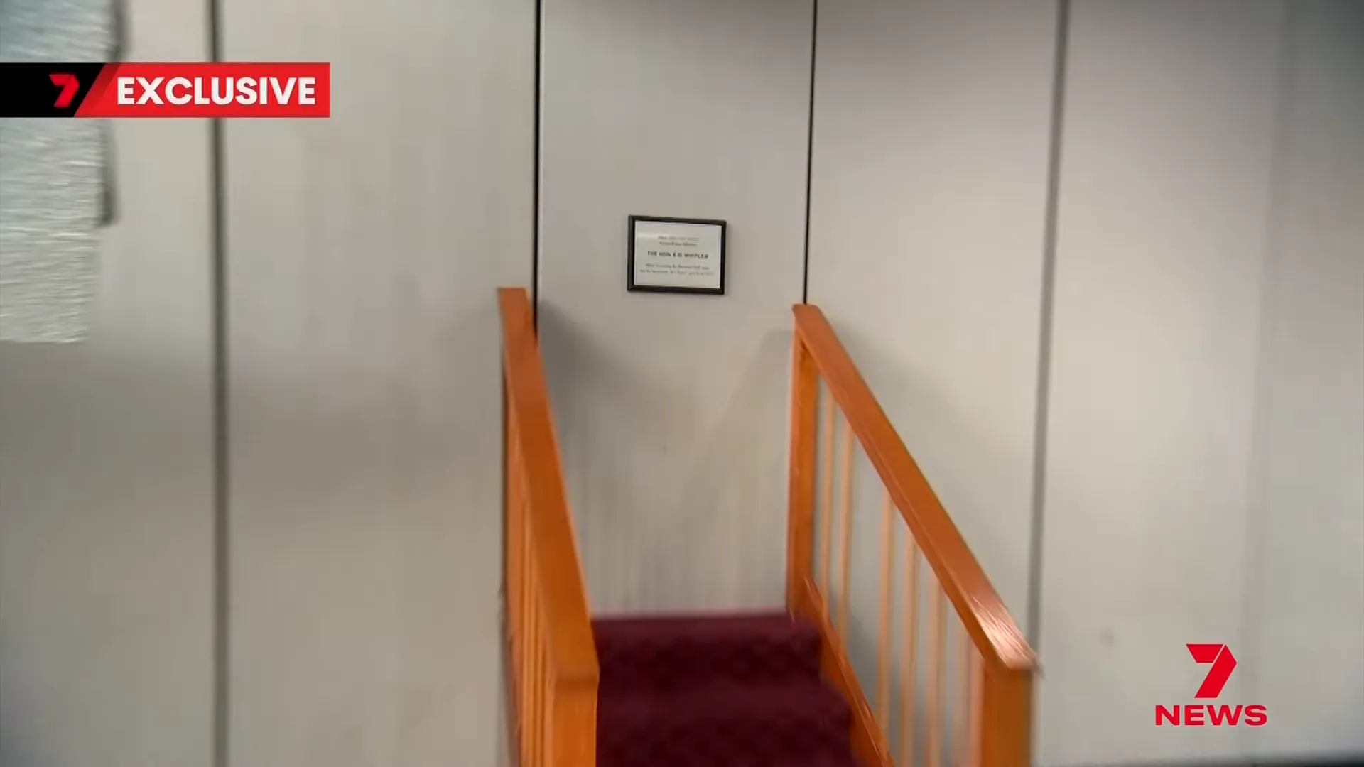 Bowman Hall plaque marking Gough Whitlam's 'It's Time' campaign