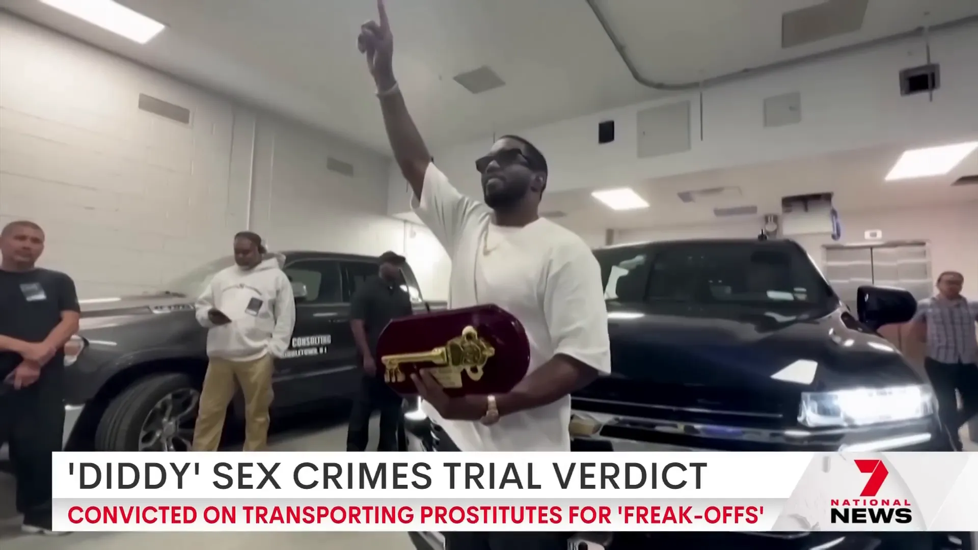 Sean Diddy Combs showing gratitude after verdict