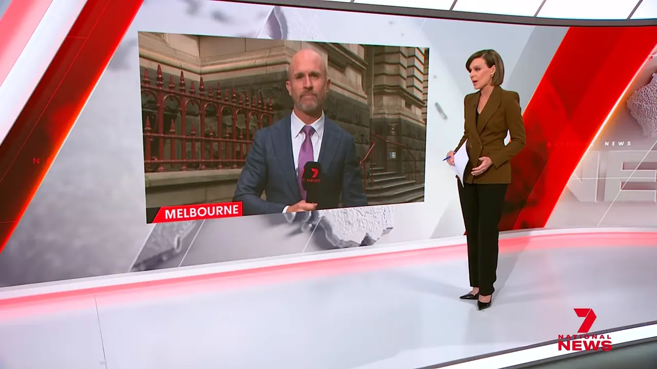 Court of Appeal exterior and reporter live at the scene