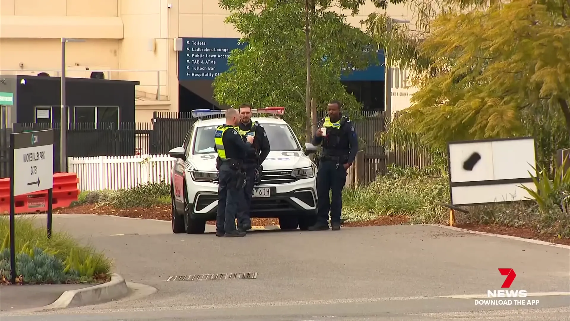 Police presence at the state labor conference