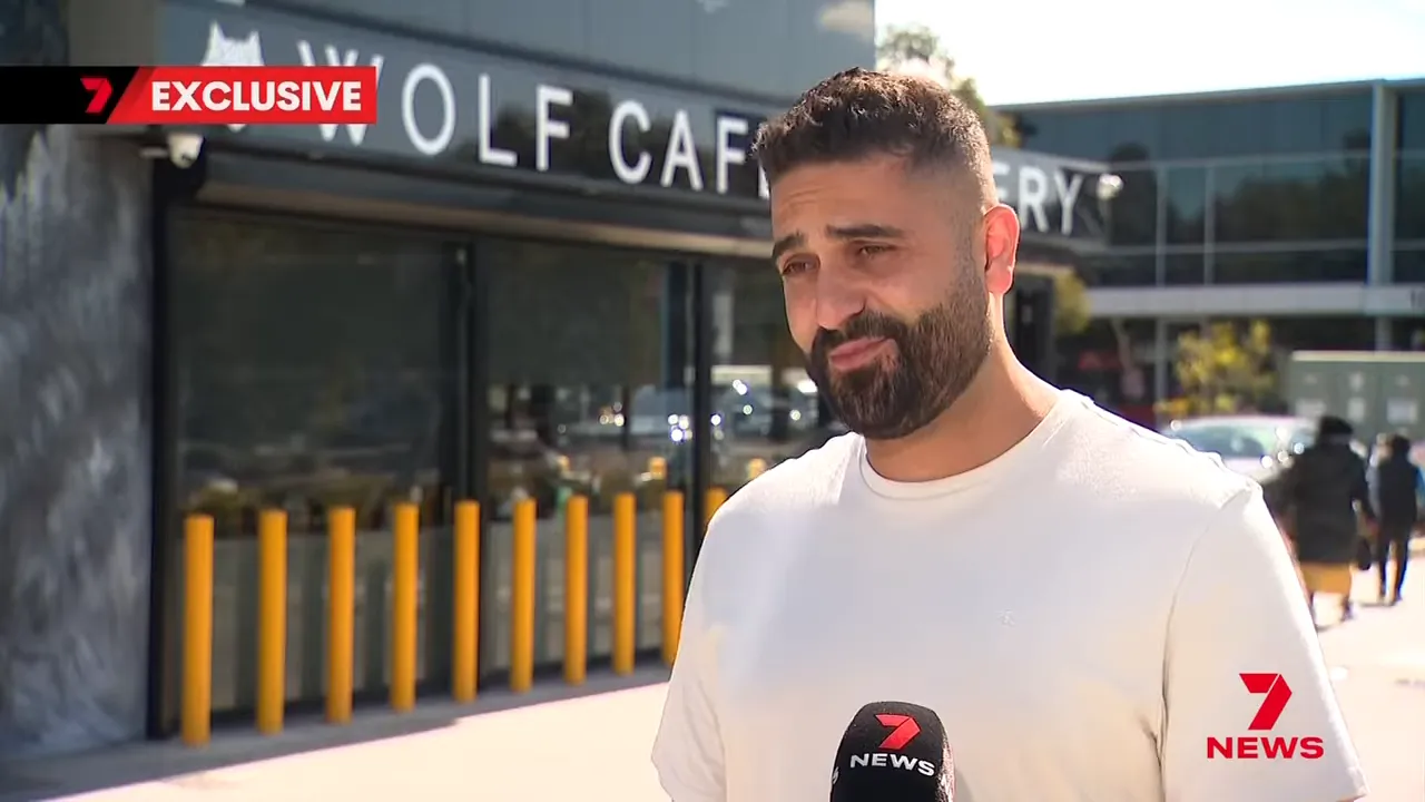Hassan Barakat sits for an interview with Geordie Wright