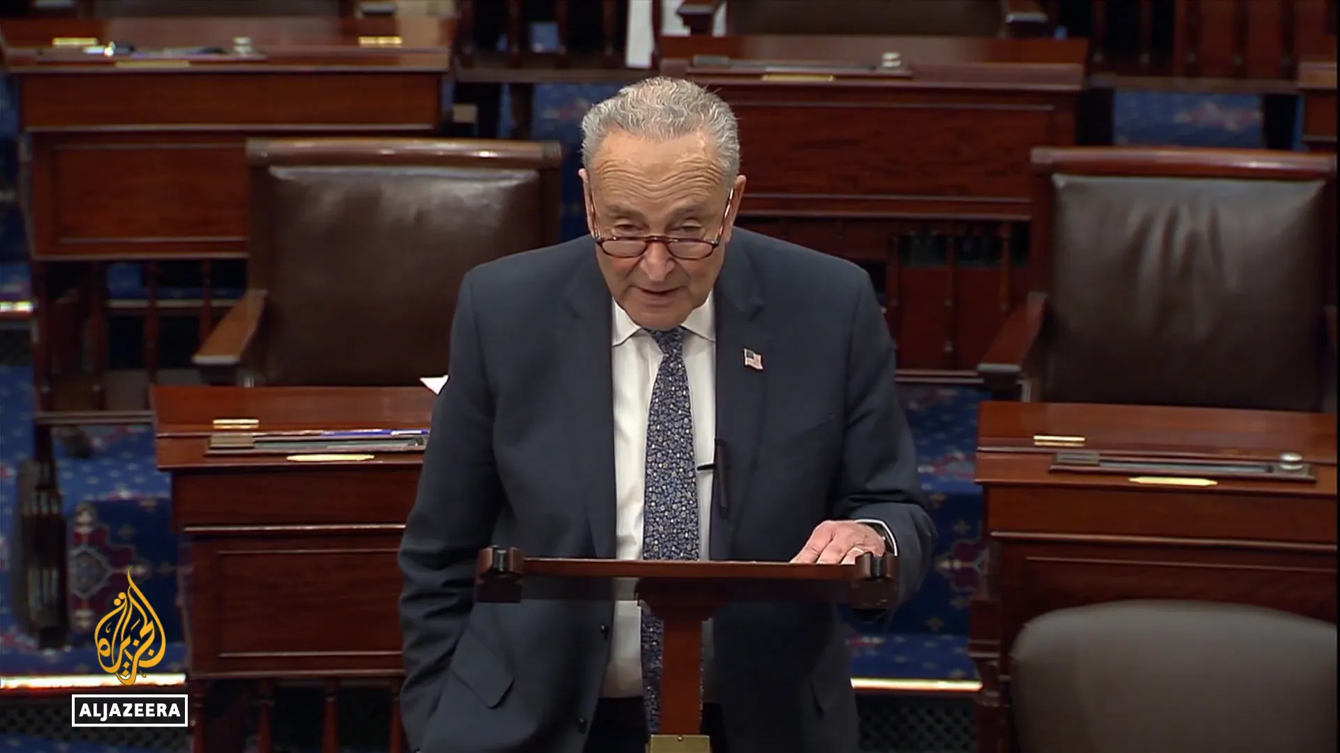 Democratic opposition during Senate debate