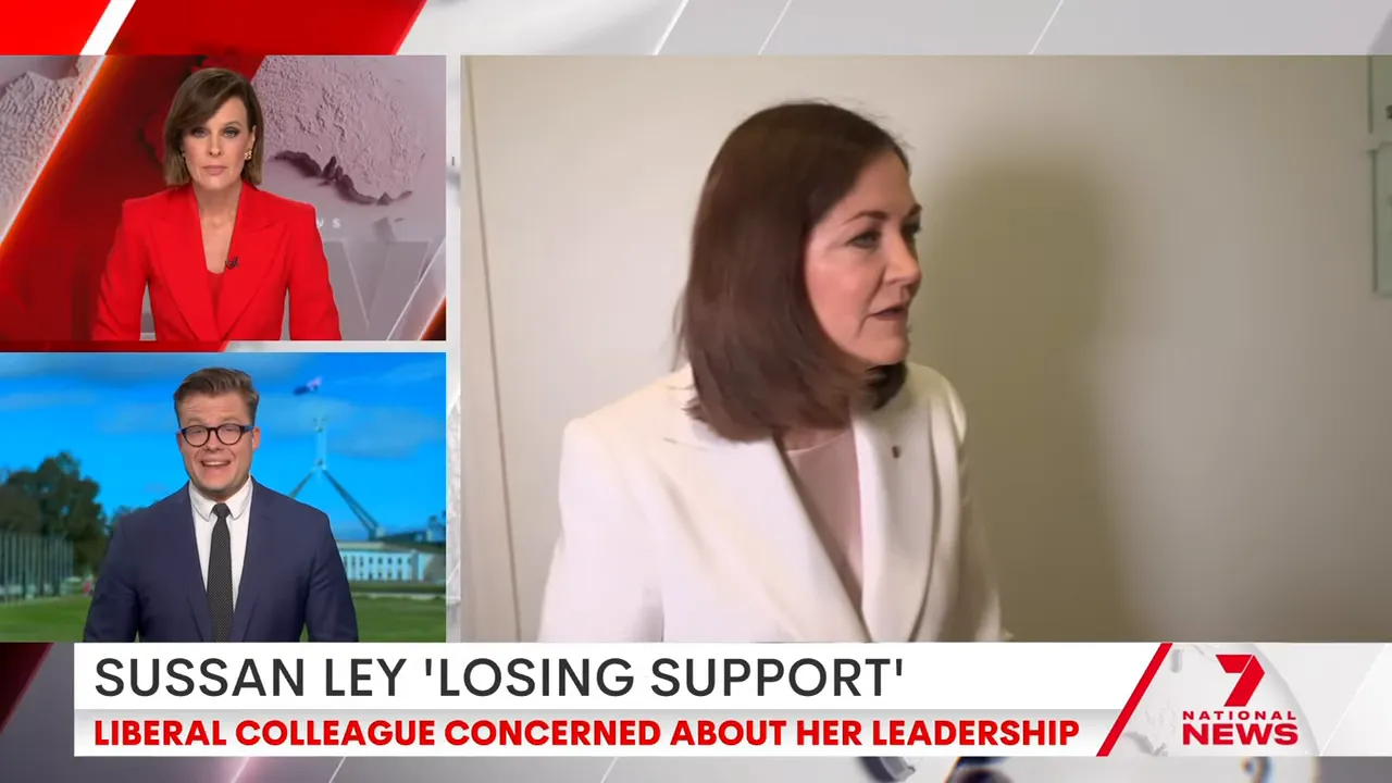 Senator Sarah Henderson speaking to reporters