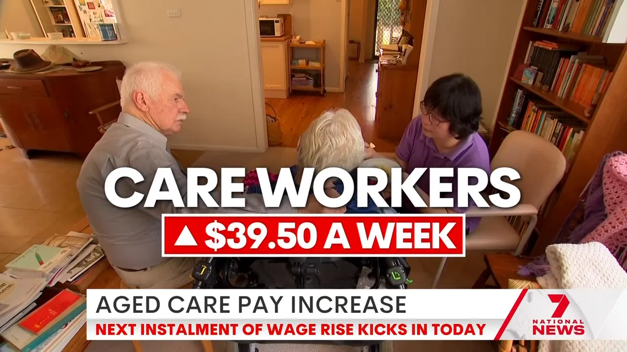 Graphic showing number of aged care employees affected