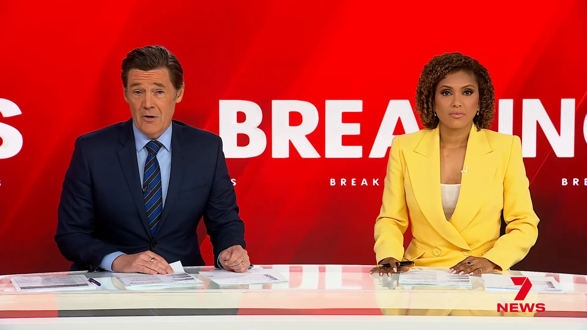 News anchor introduces breaking story