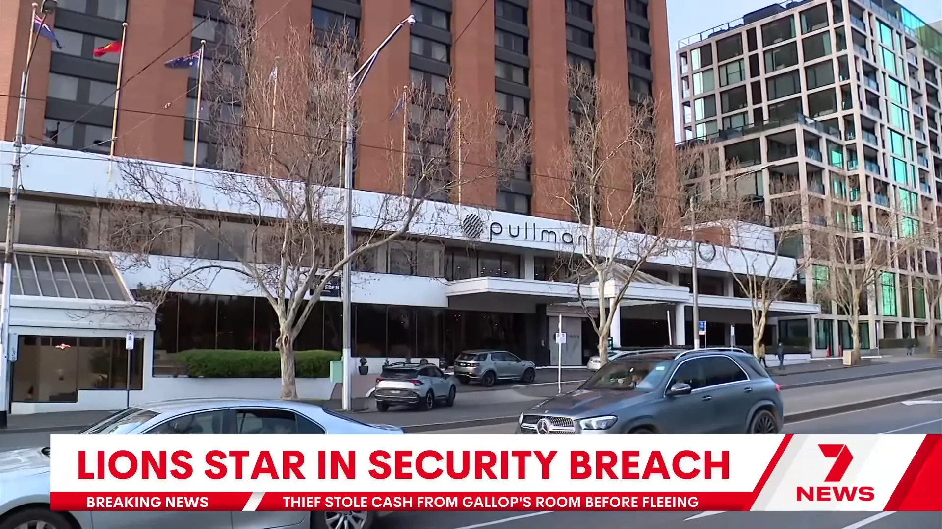 Reporter summarising the hotel's statement and police investigation